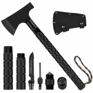 Wilderness survival, portable multifunctional axe