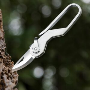 Multifunctional titanium alloy keychain EDC knife