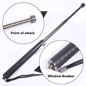 Multi-functional telescopic self-defense stick hiking stick baton