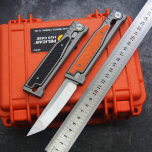 EXO exoskeleton four generations of titanium knives