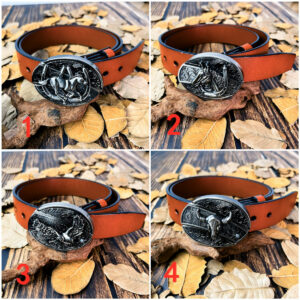 Western Belt with Pocket Knife