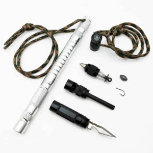 Outdoor Multi EDC Tools Lighter Bar Fishing Tackle Wilderness Survival Equipment