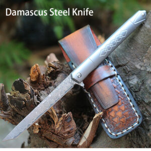 VG10 steel heart ply damascus steel knife