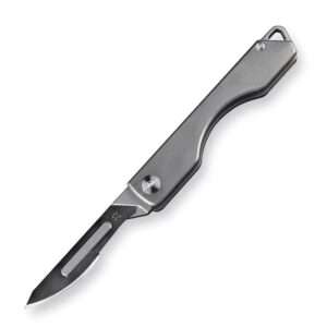 Titanium pocket knife  Folding sharp hobby knife