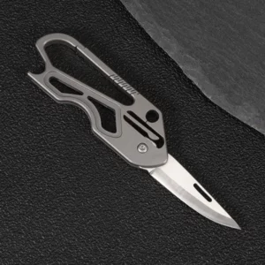 Titanium alloy portable trendy fashion keychain pocket knife