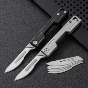 Mini Keychain Knife with Replacement Blade